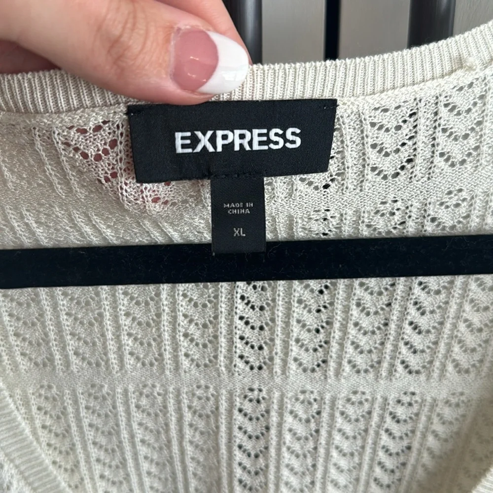 Express Ruffle Sleeve Sweater - Picture 3 of 4
